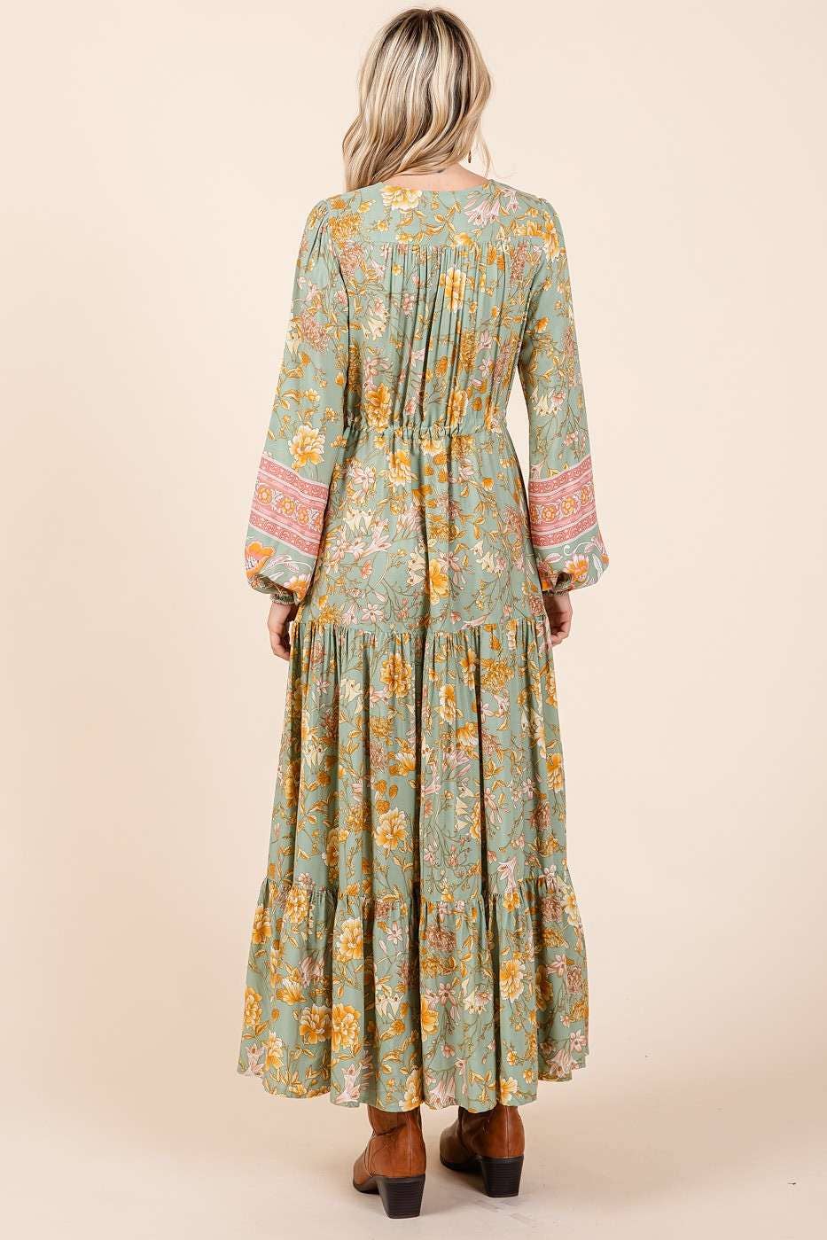 Birdie Boho Floral Maxi
