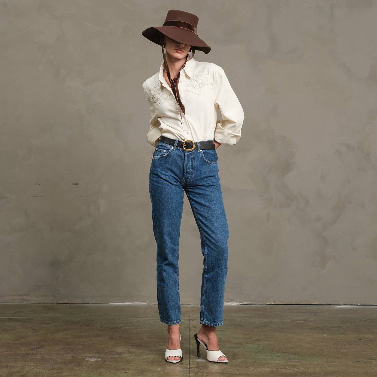 Embroidered Western Shirt