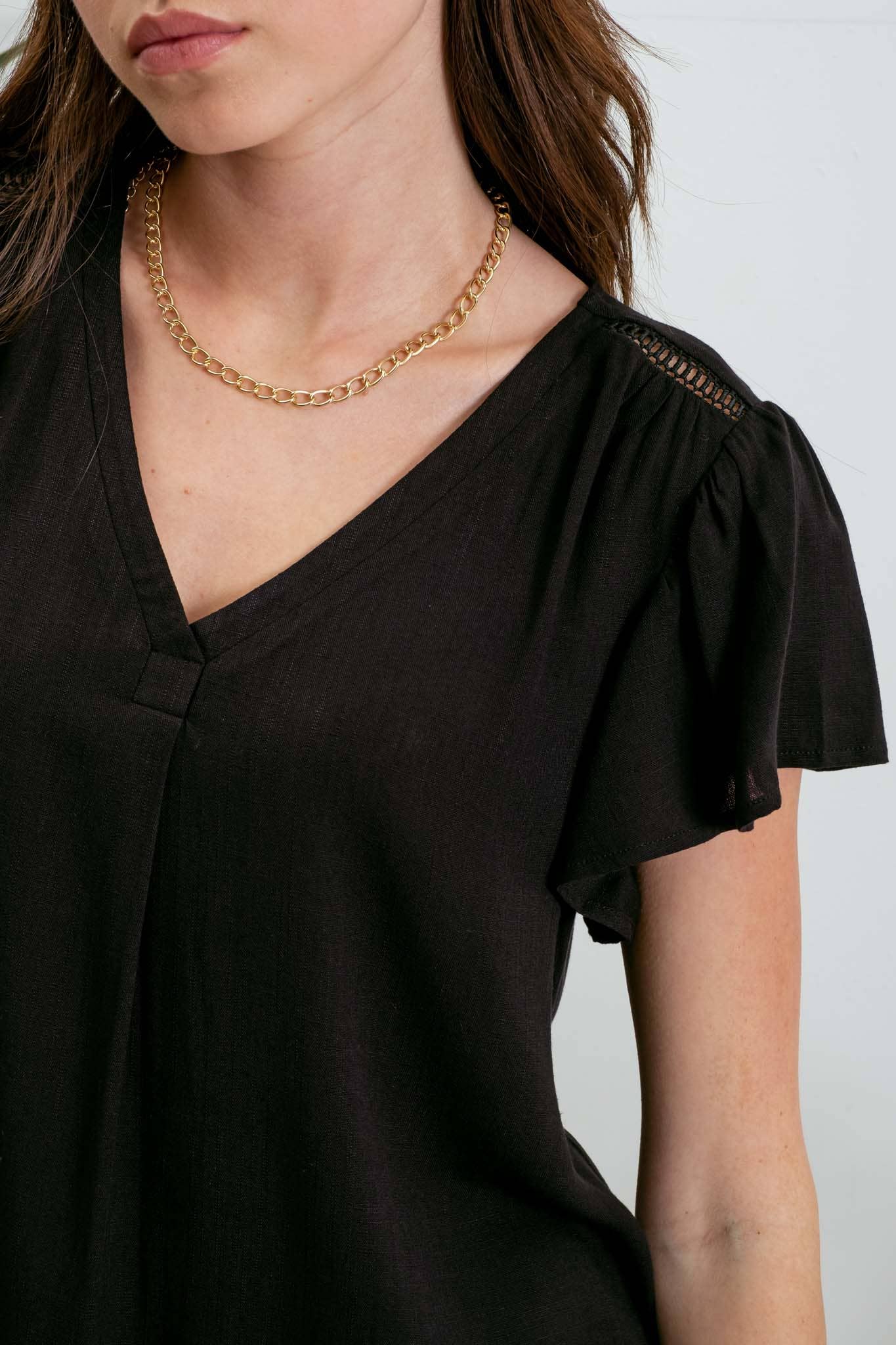 Cece Ruffle Top