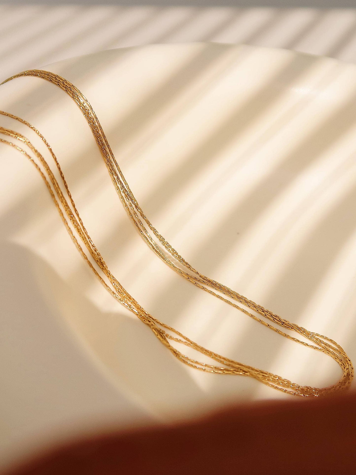 Palisse 18K Gold Layered Dainty Chain Necklace