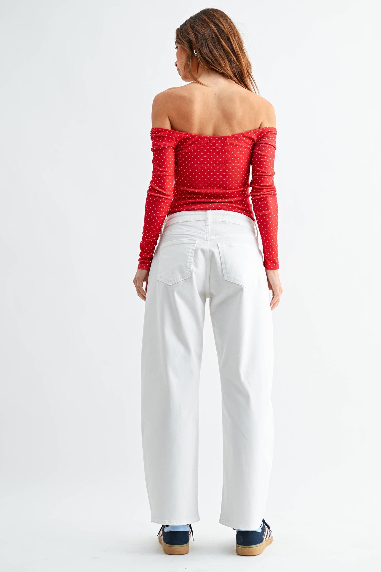 Stretch Twill Comfort Barrel- White