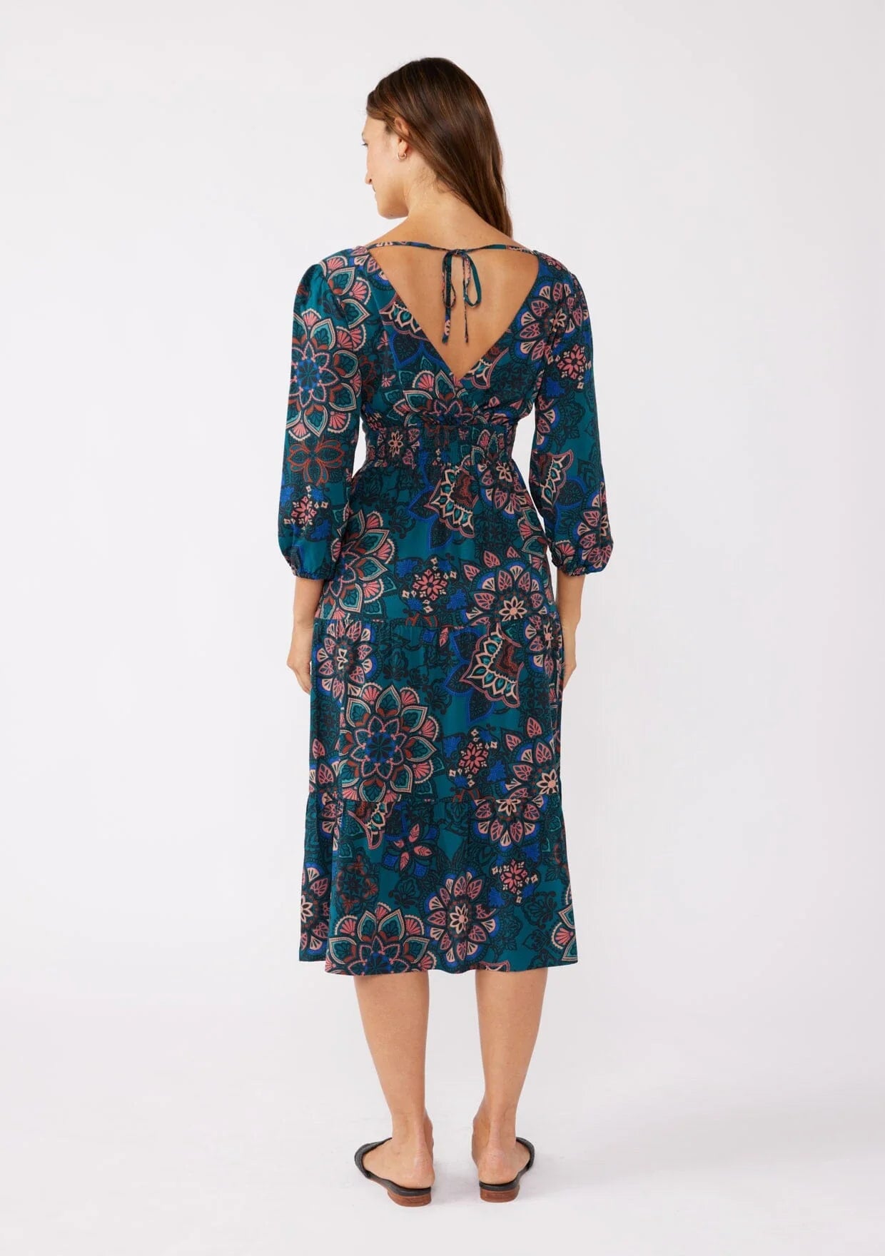 Floral Prism Midi Dress