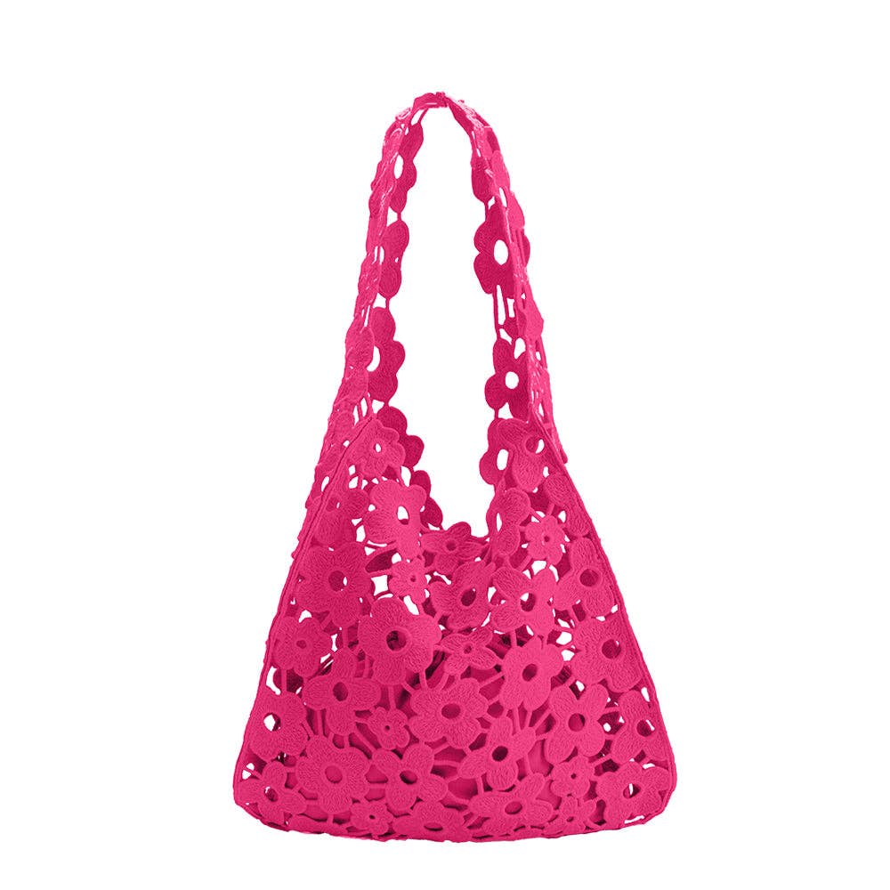 Aster Pink Floral Shoulder Bag