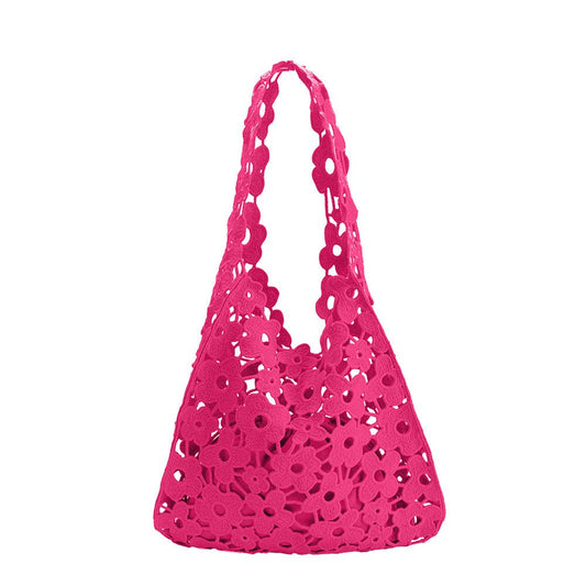 Aster Pink Floral Shoulder Bag