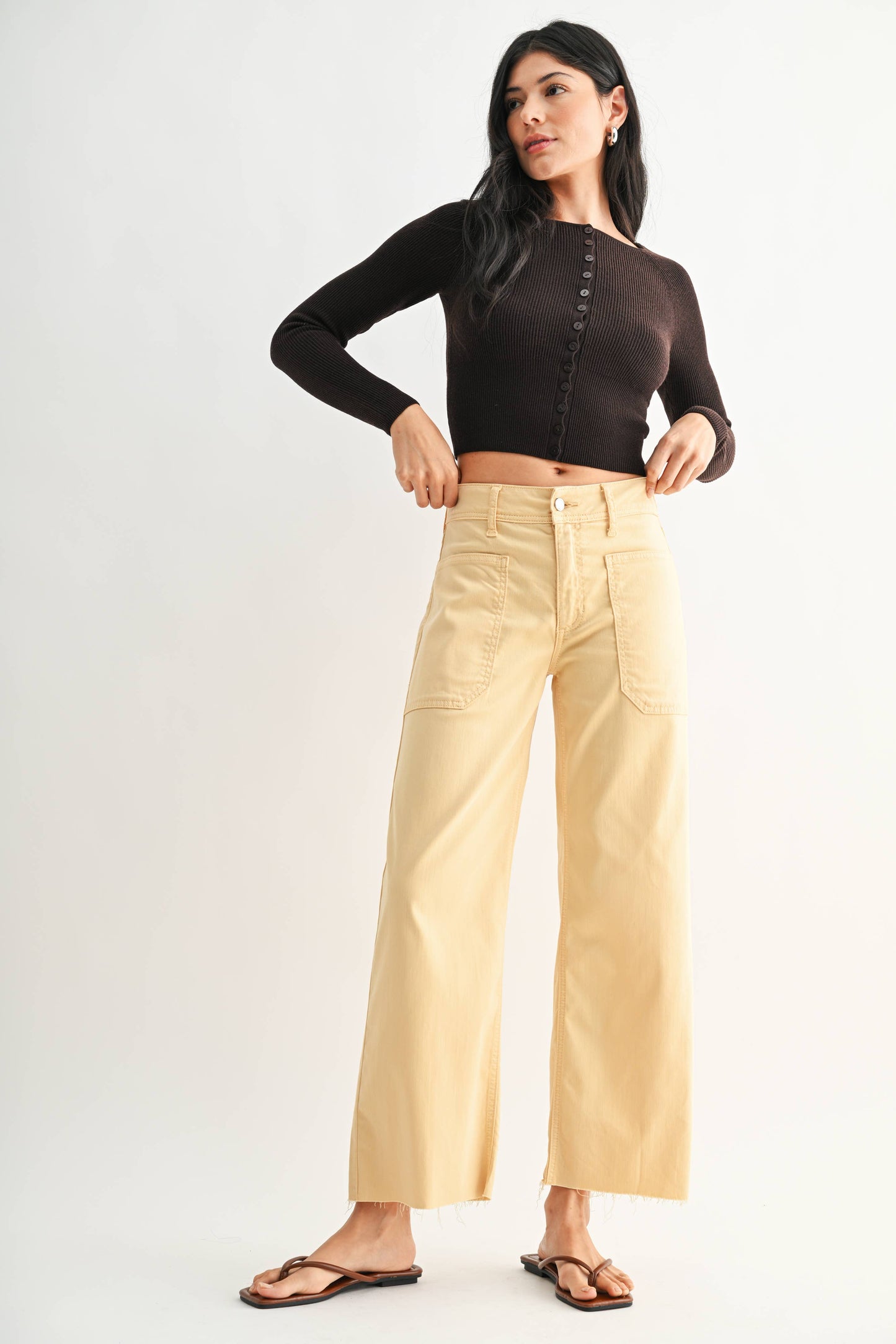 Utility Wide Leg- Butter