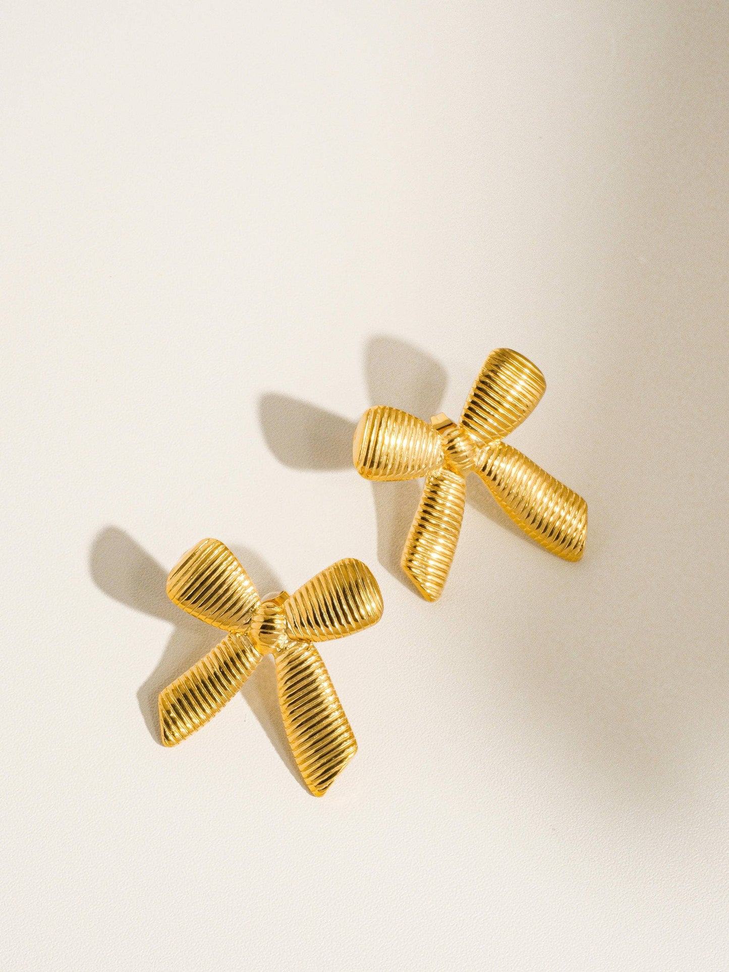Lillian 18K Gold Non-Tarnish Bow Stud