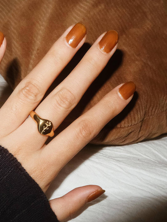 Georgia 18K Gold Rose Ring