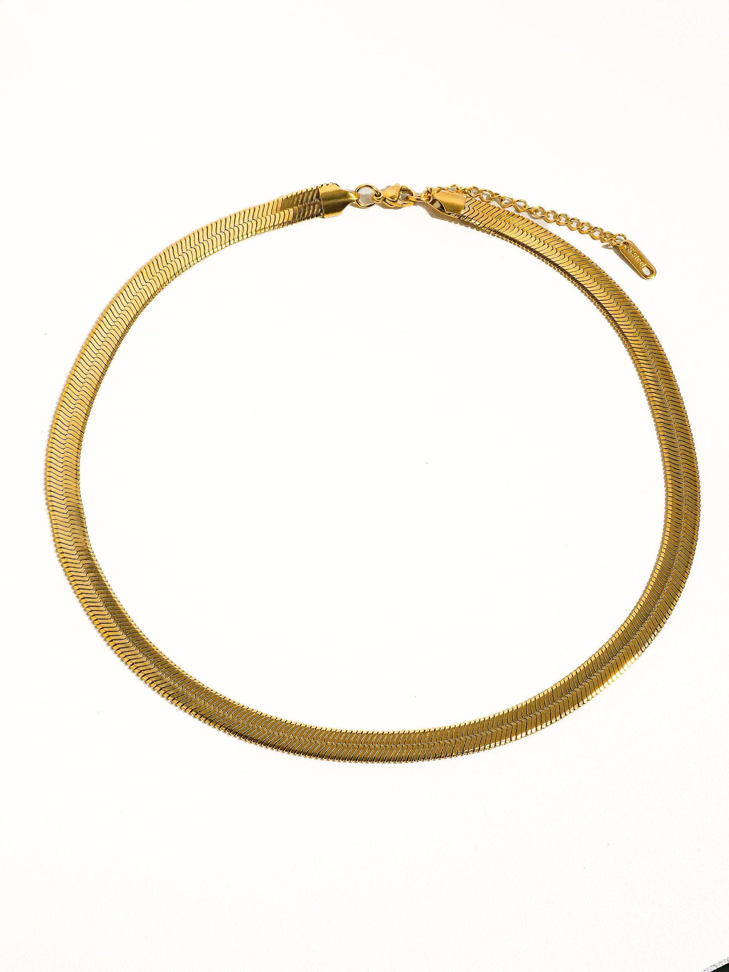 Juliana Flat Bold Snake Chain Necklace