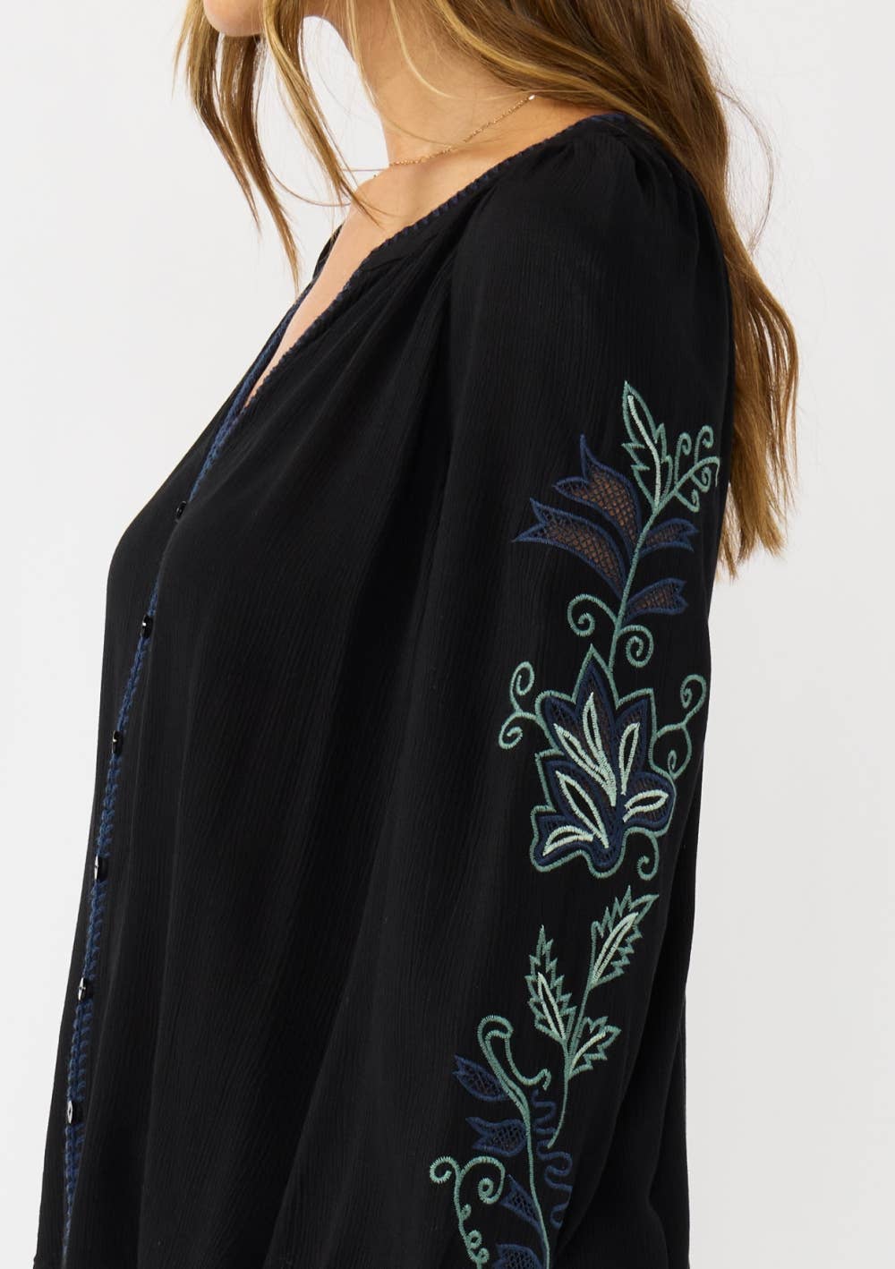 Lenora Embroidered Blouse