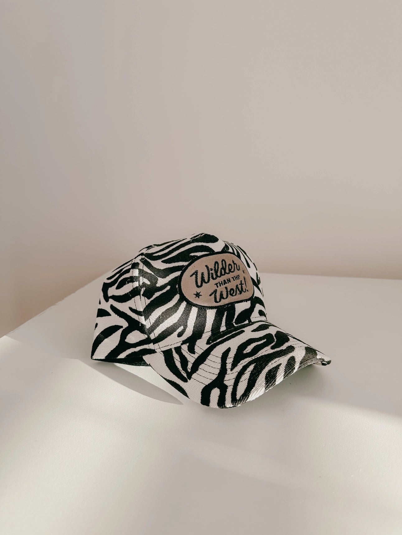 Zebra Print Corduroy Trucker Hat | Animal Print Snapback