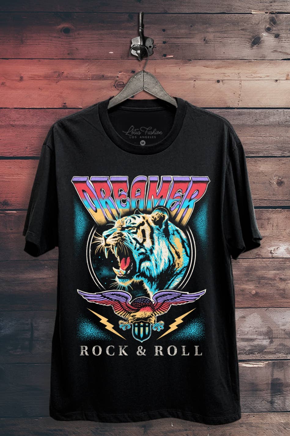 Dreamer Rock & Roll Tiger Graphic Top