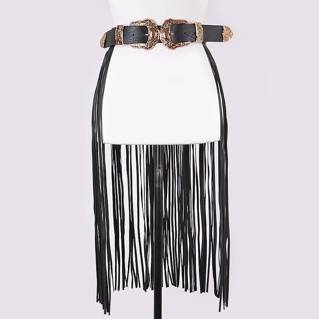 Double Buckle Curtain Fringe Belt