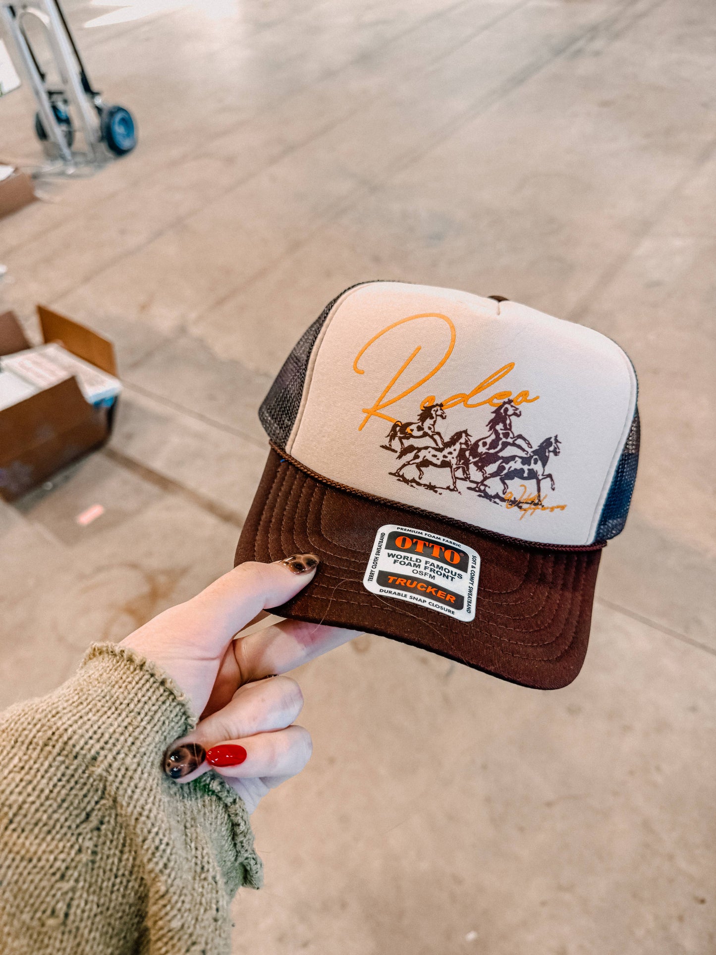 Wild Horses Rodeo, Western Trucker Hat