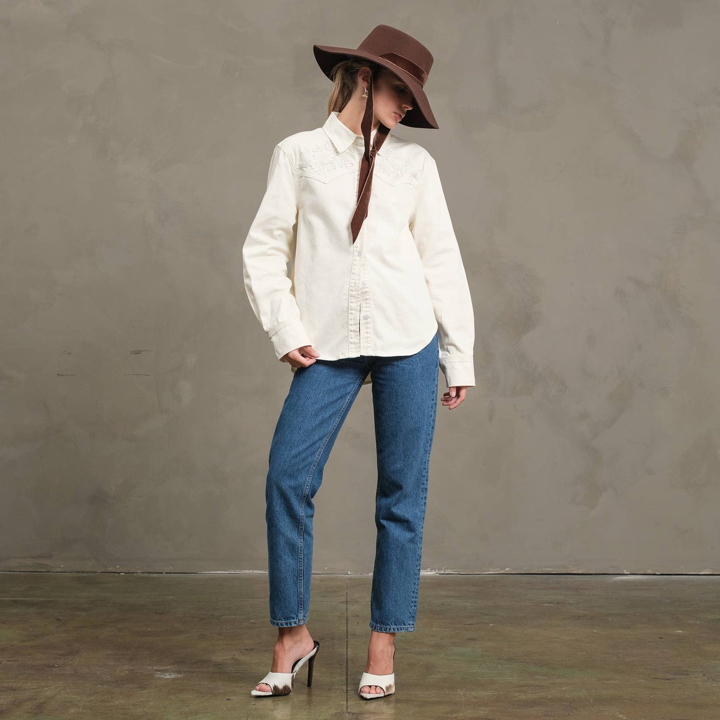 Embroidered Western Shirt