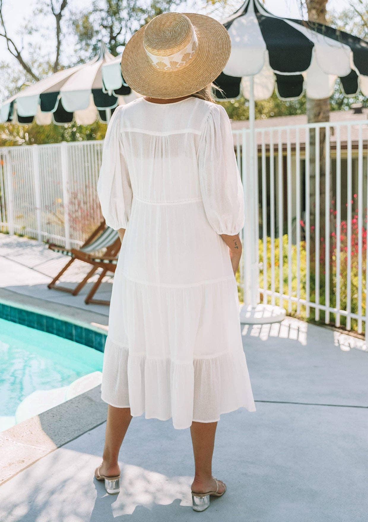 Chic Cotton Gauze Dress