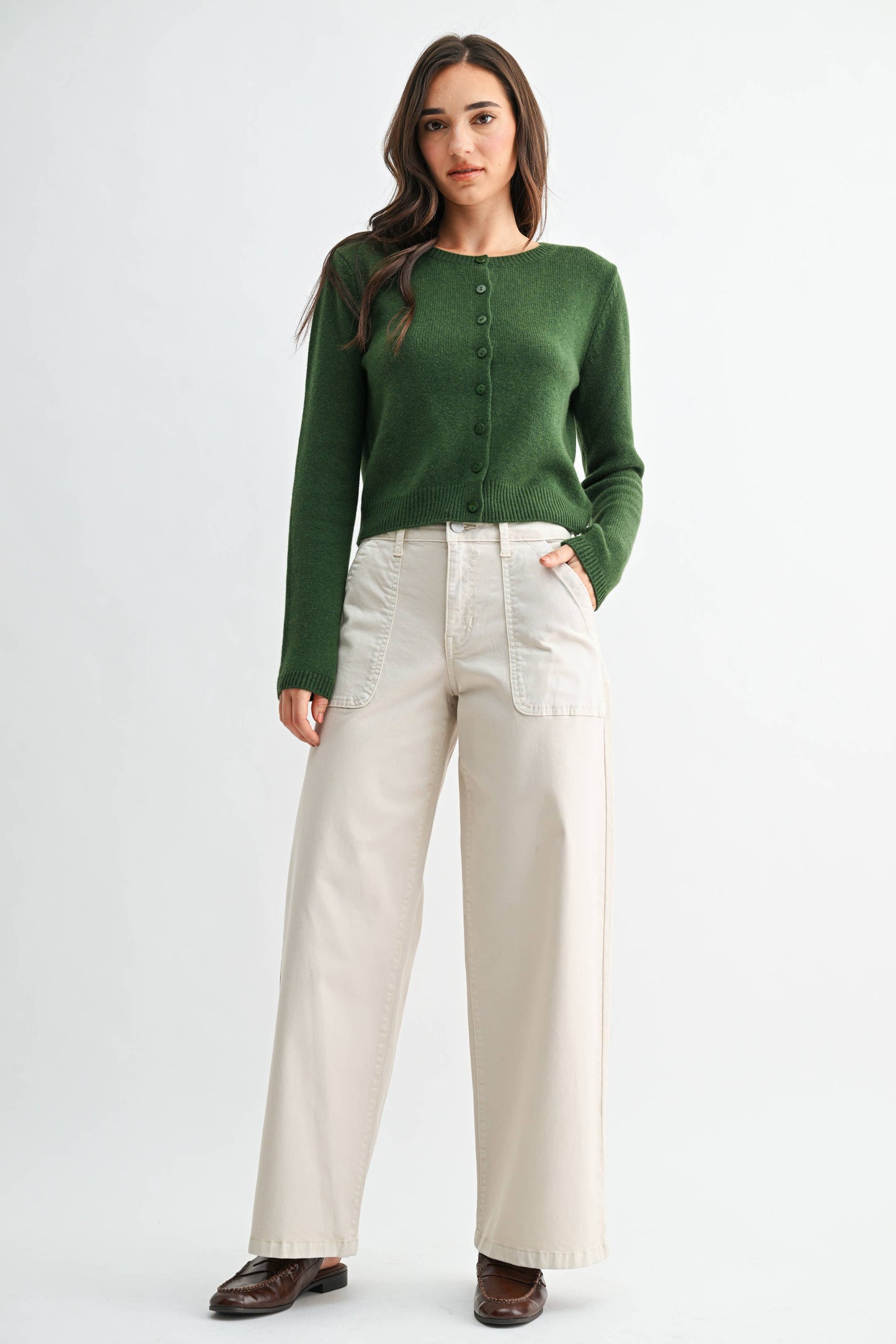 Utility Pocket Relaxed Twill- Ecru