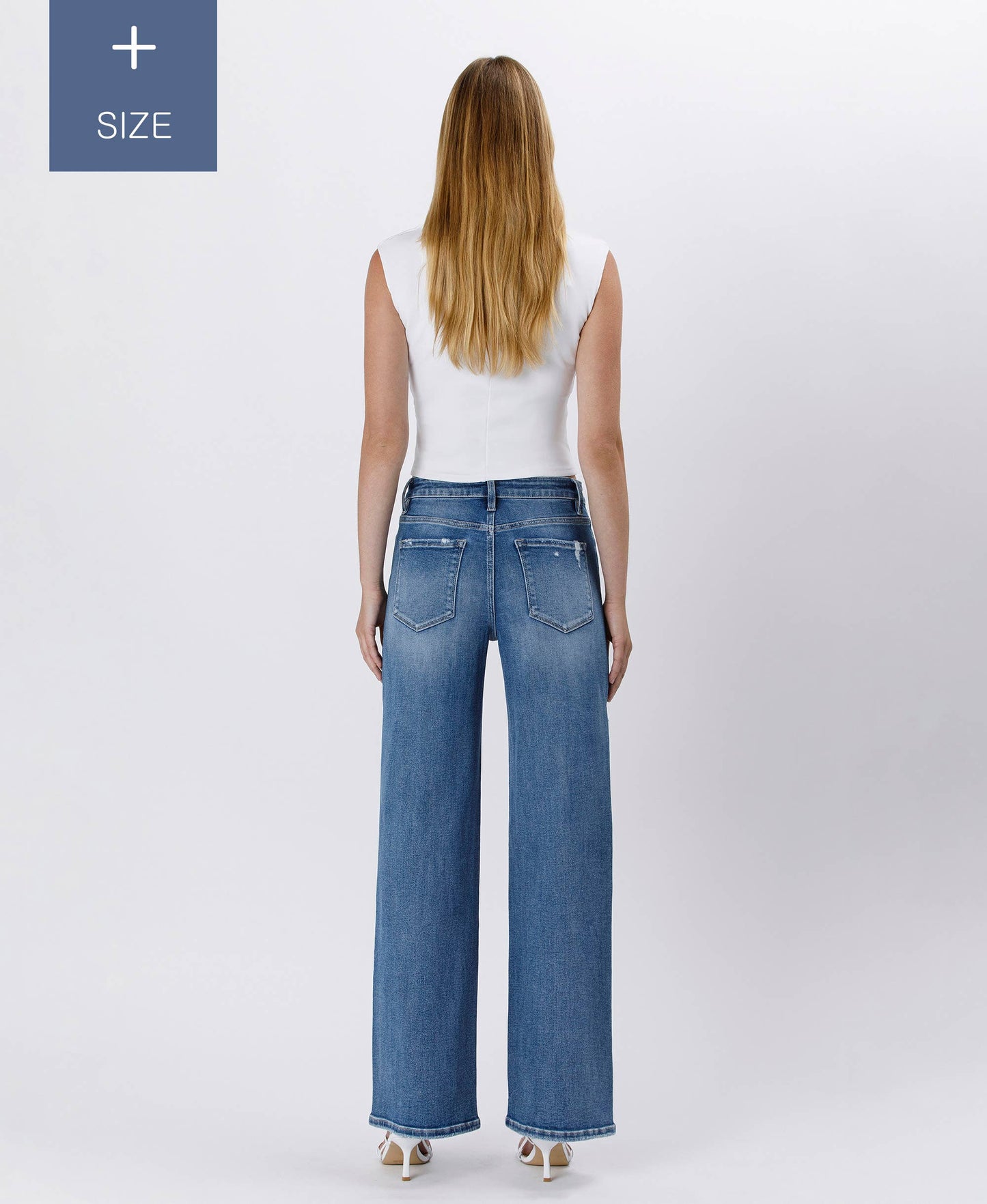 Super High Rise Baggy Jeans- Plus