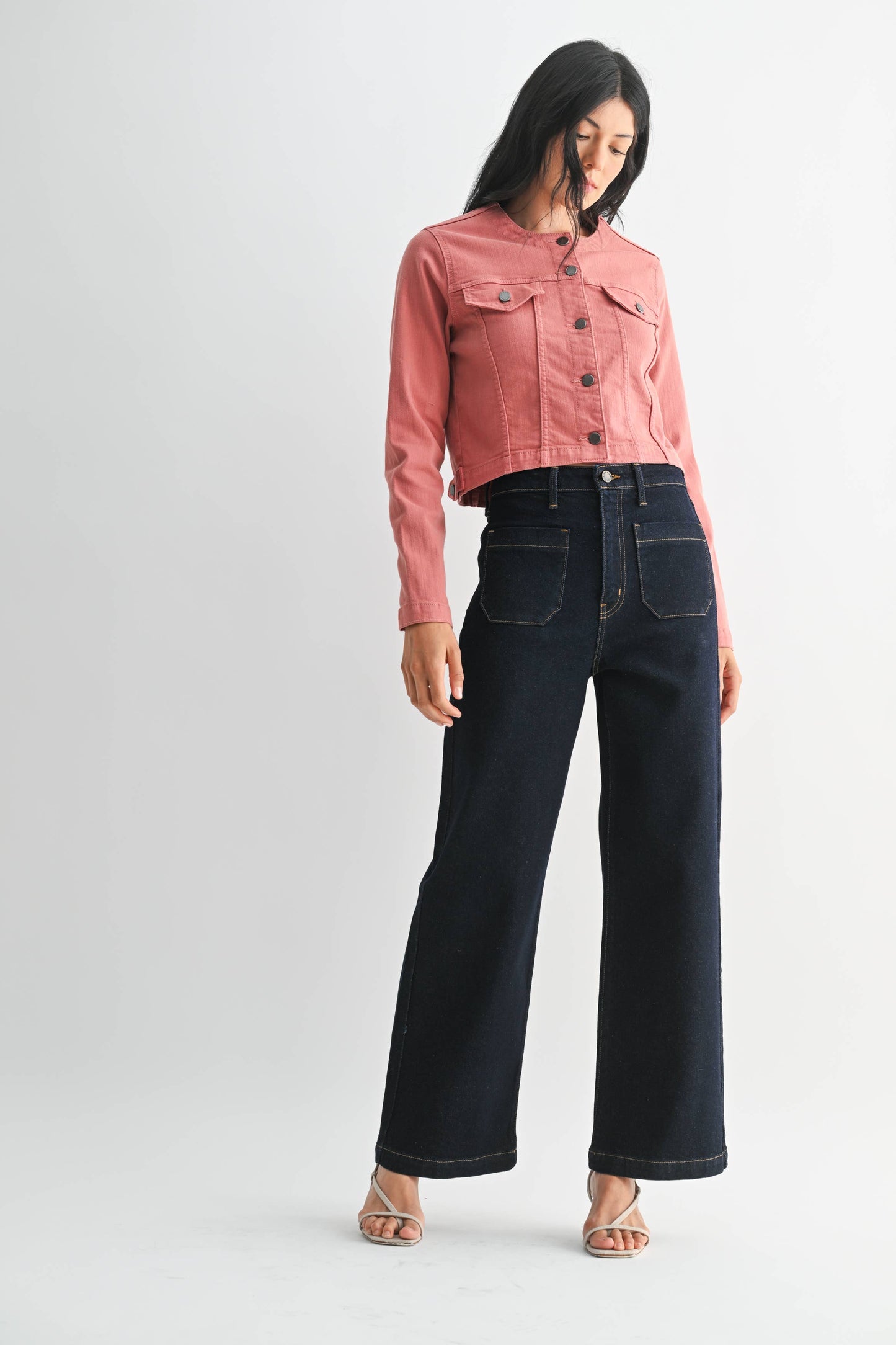 Sailor Pocket Wide Leg- Sup Dark Wash