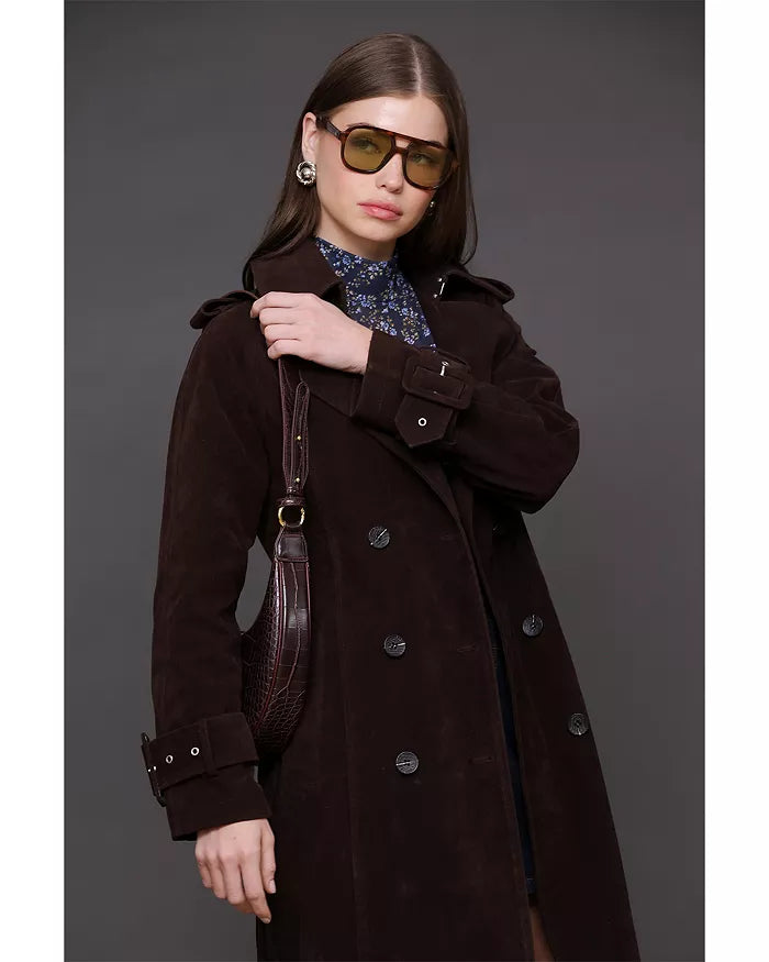 Faux Suede Utility Trench