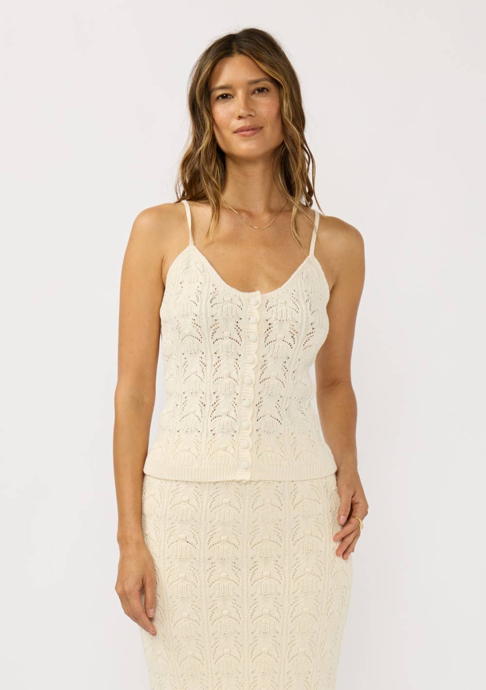 Dani Pointelle Sweater Tank