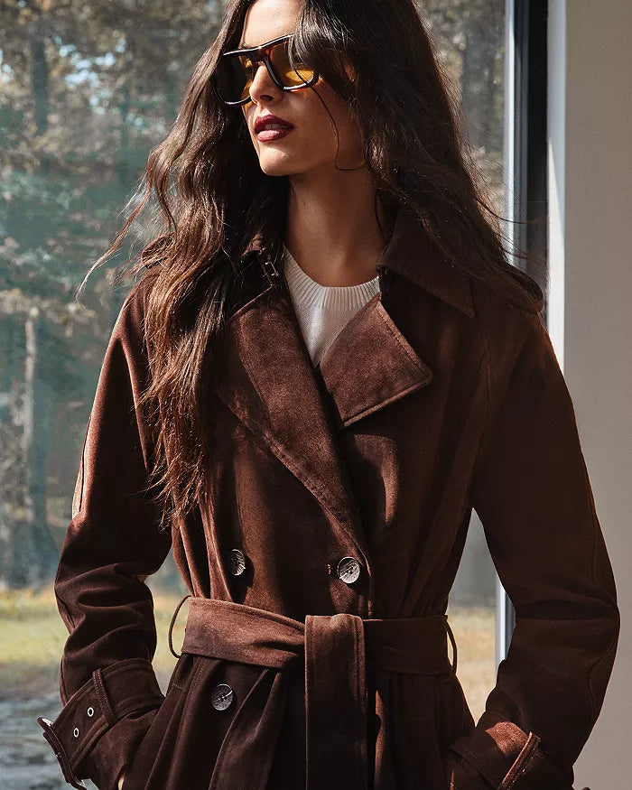 Faux Suede Utility Trench