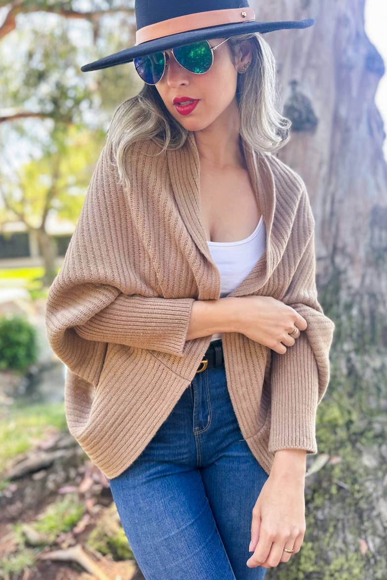 Tawny Knitted Shrug Cardigan