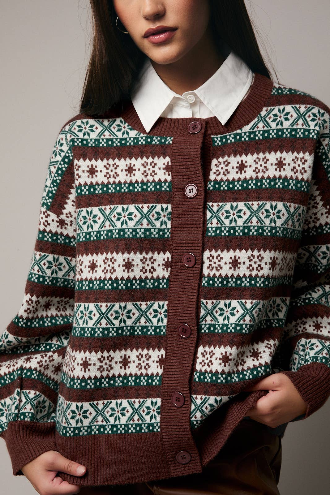 Forest Fair Isle Cardigan