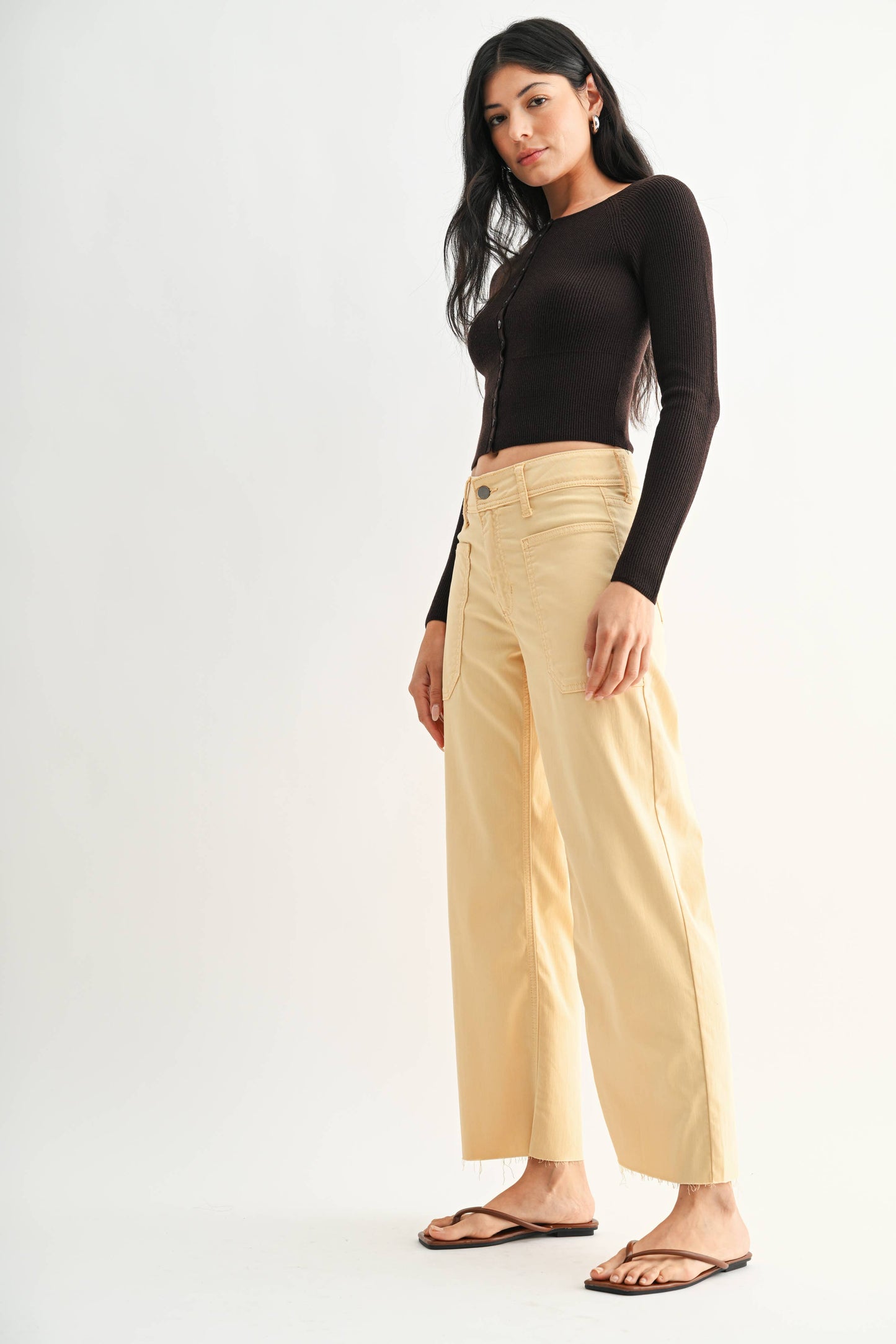 Utility Wide Leg- Butter
