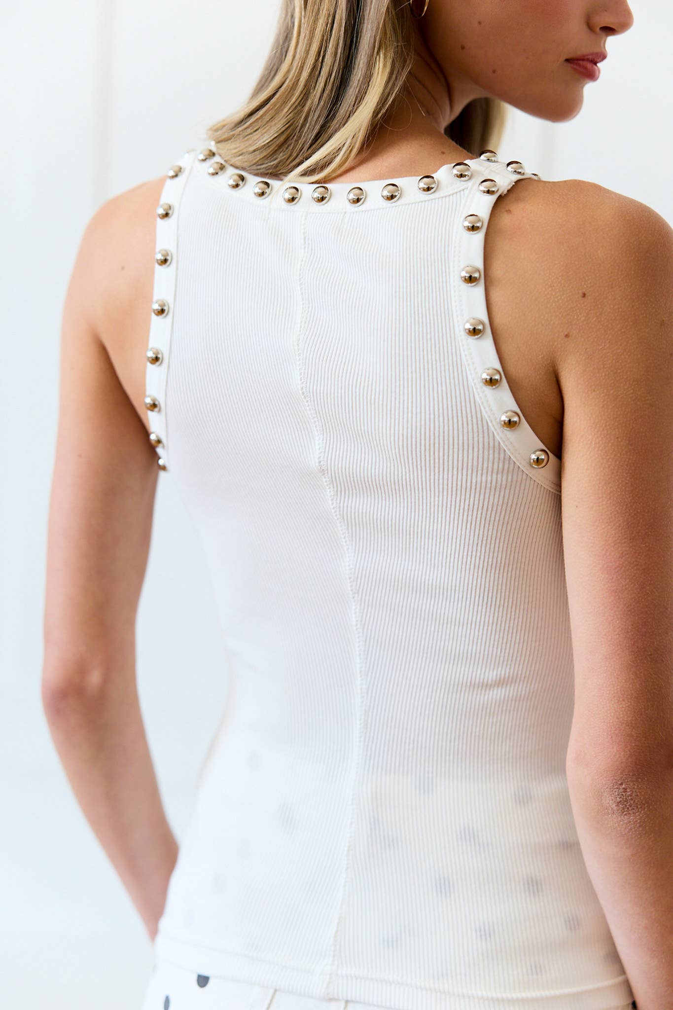 Stud Detailed Tank Top