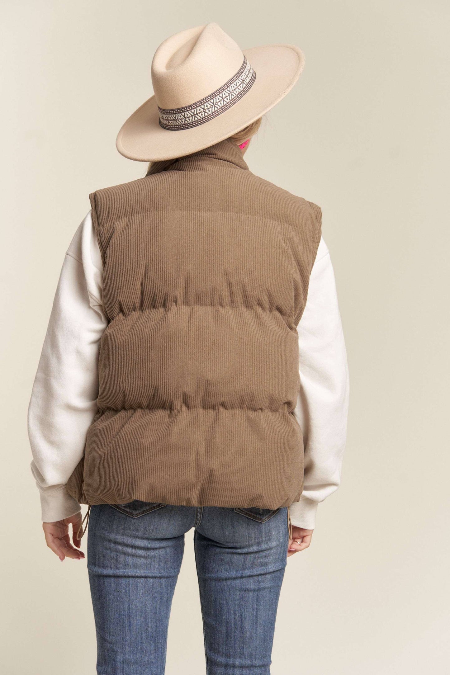 Clara Corduroy Puff Vest