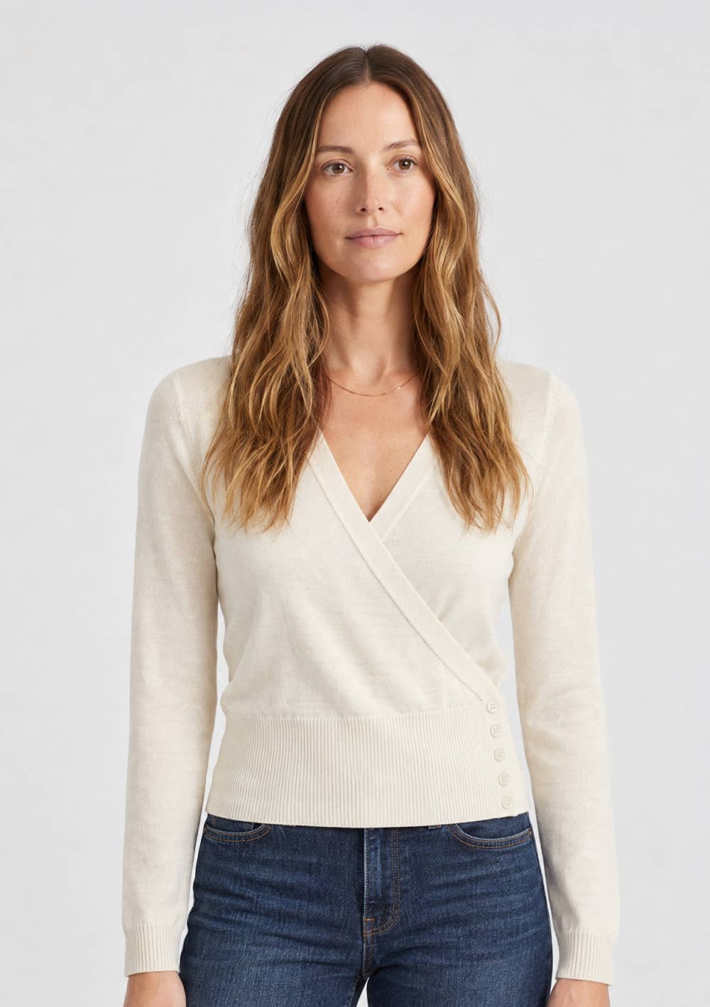 Button Wrap Cardigan