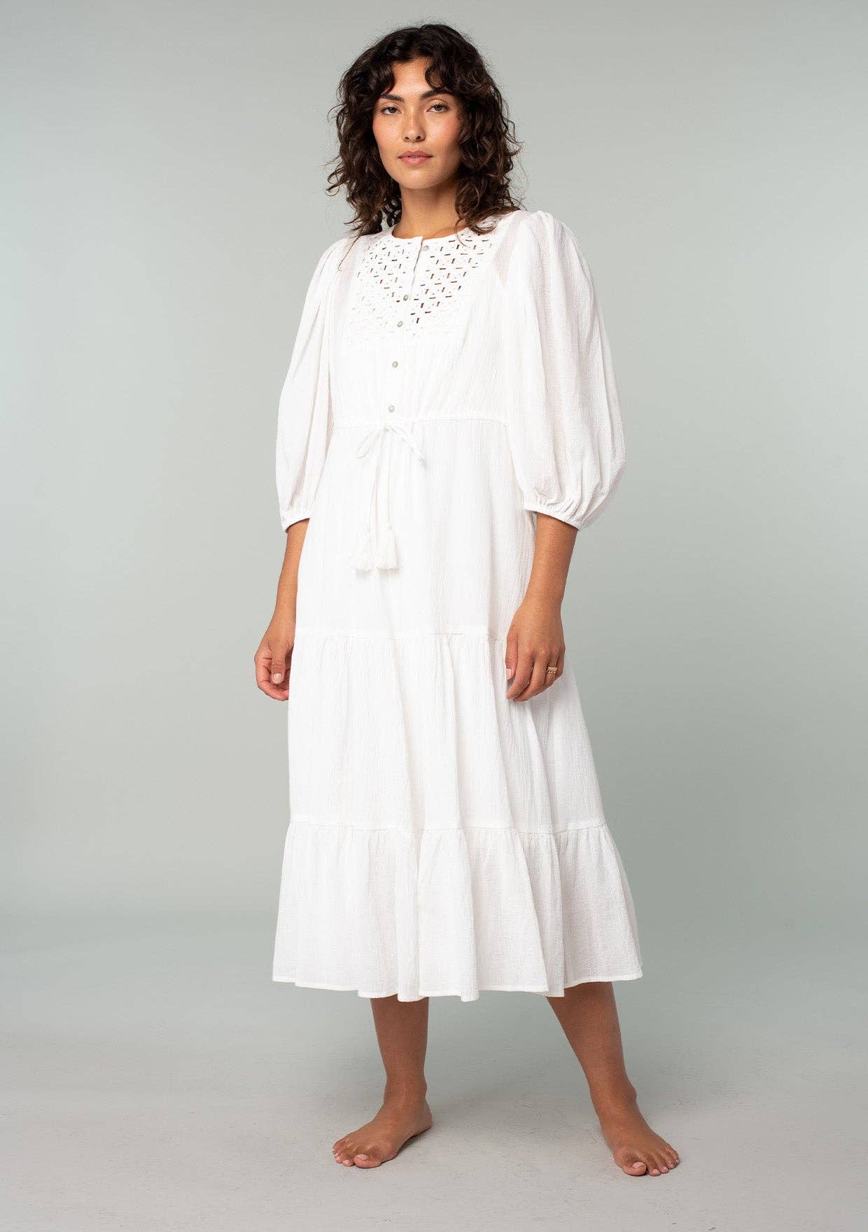Chic Cotton Gauze Dress