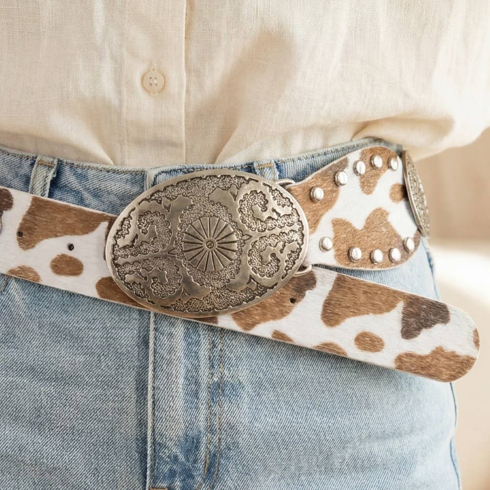 Western Concho Studded Belt