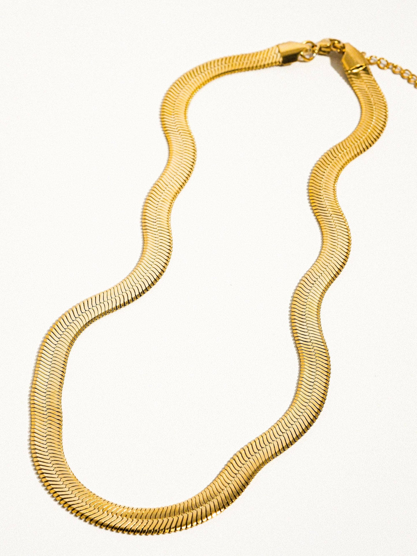 Juliana Flat Bold Snake Chain Necklace