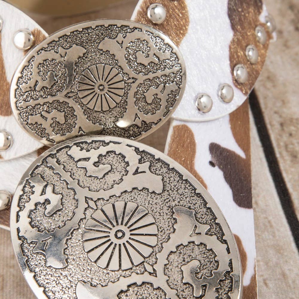 Western Concho Studded Belt