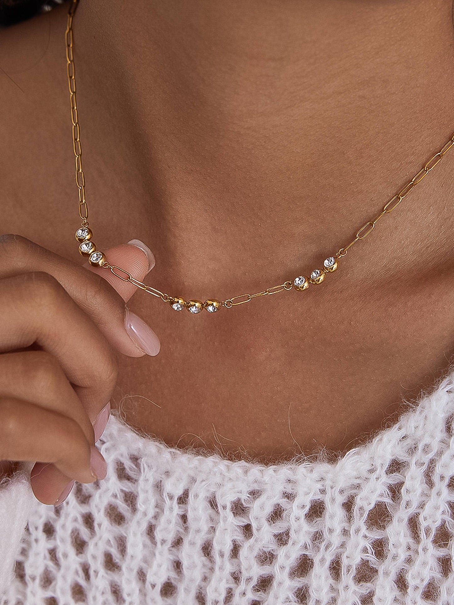 Éclaire Station Chain Necklace