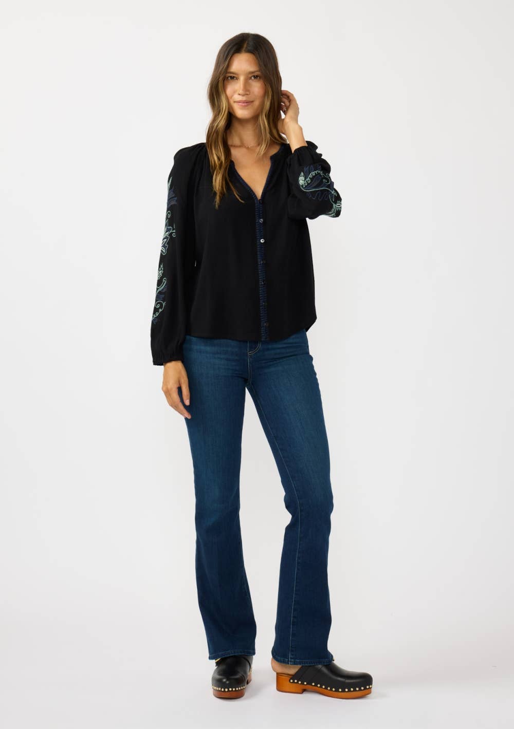 Lenora Embroidered Blouse