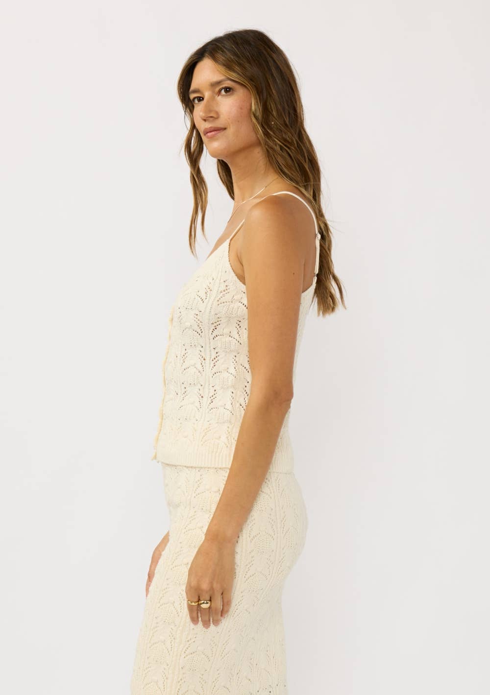 Dani Pointelle Sweater Tank