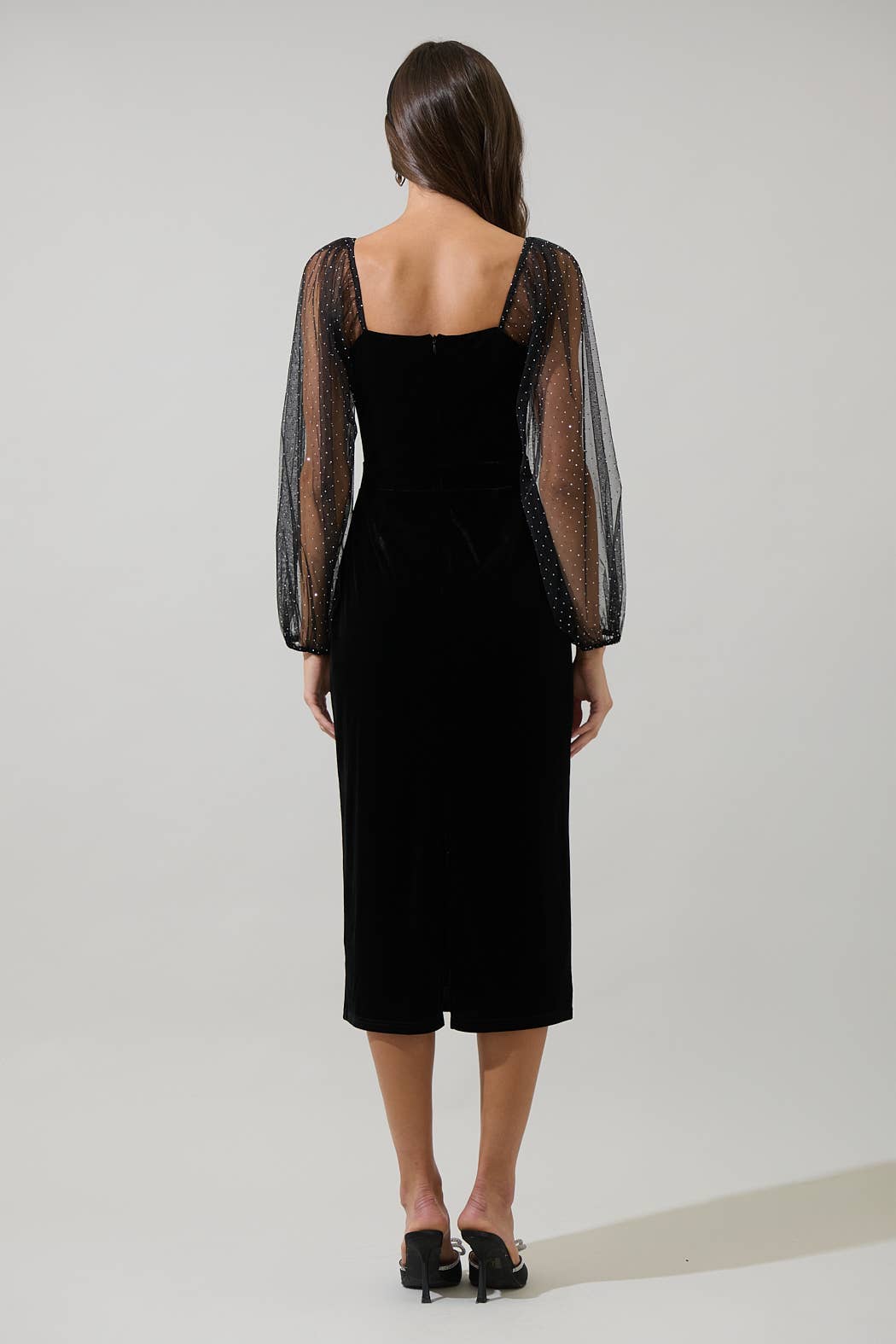 Karana Velvet Midi Dress