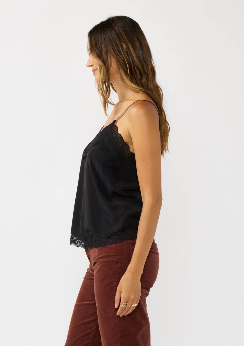 V-Neck Lace Cami