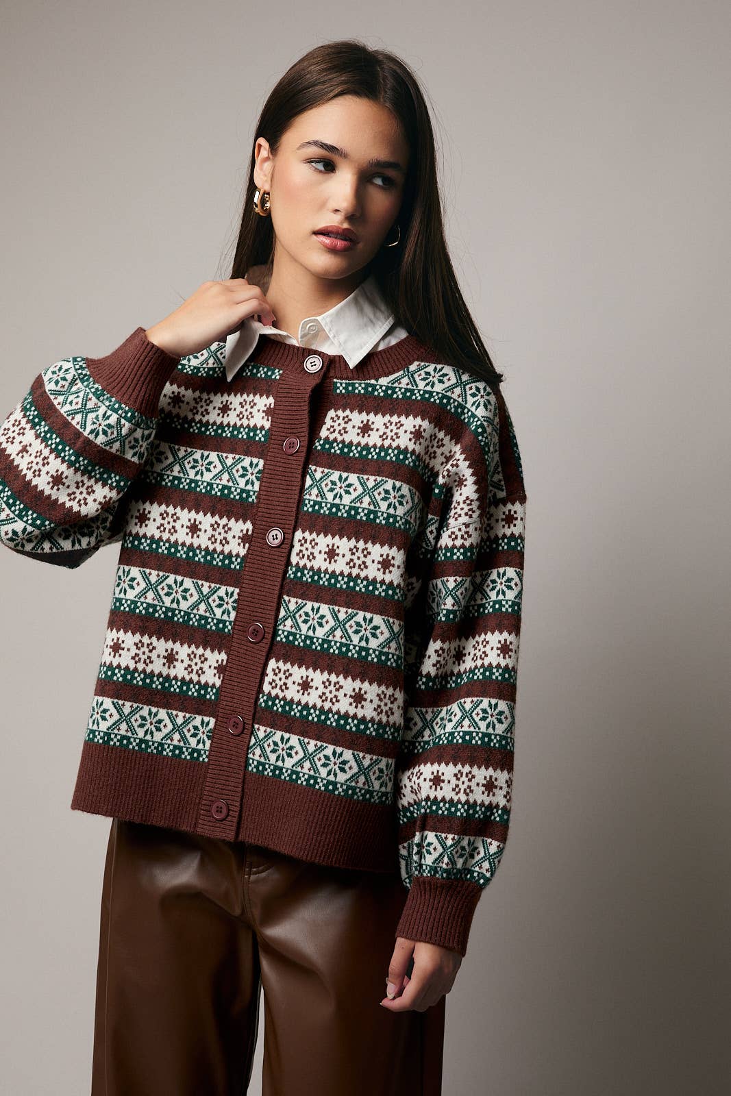 Forest Fair Isle Cardigan