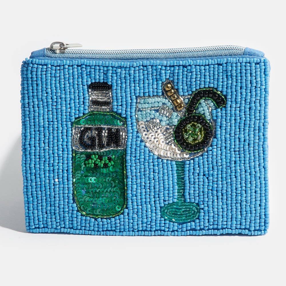 Gin Glass Coin Purse