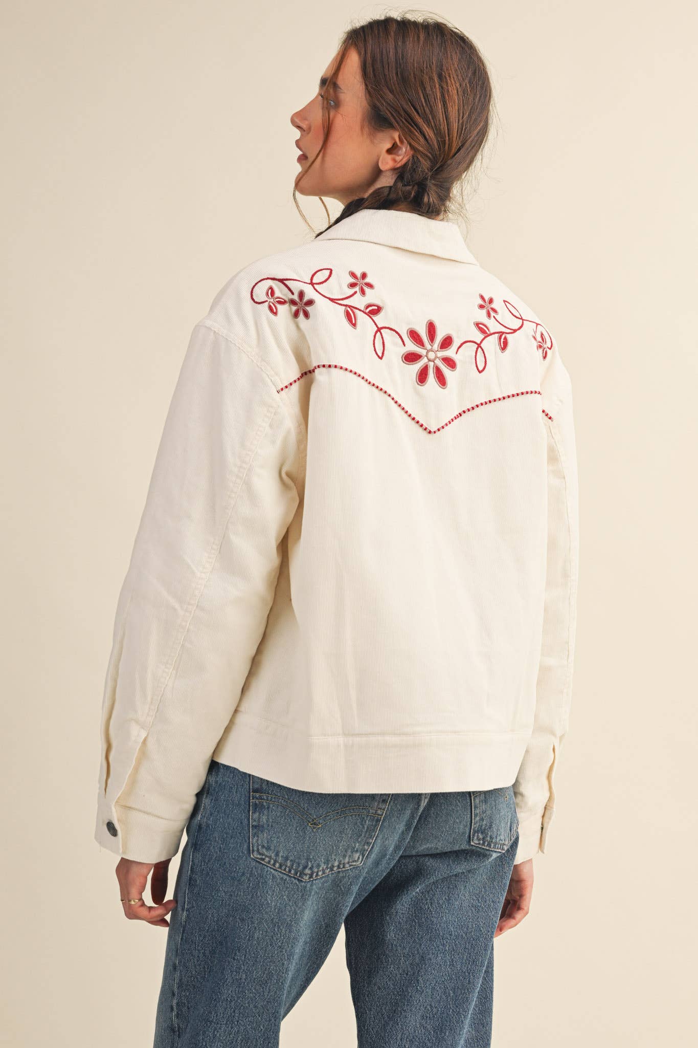 Heidi Floral Corduroy Jacket