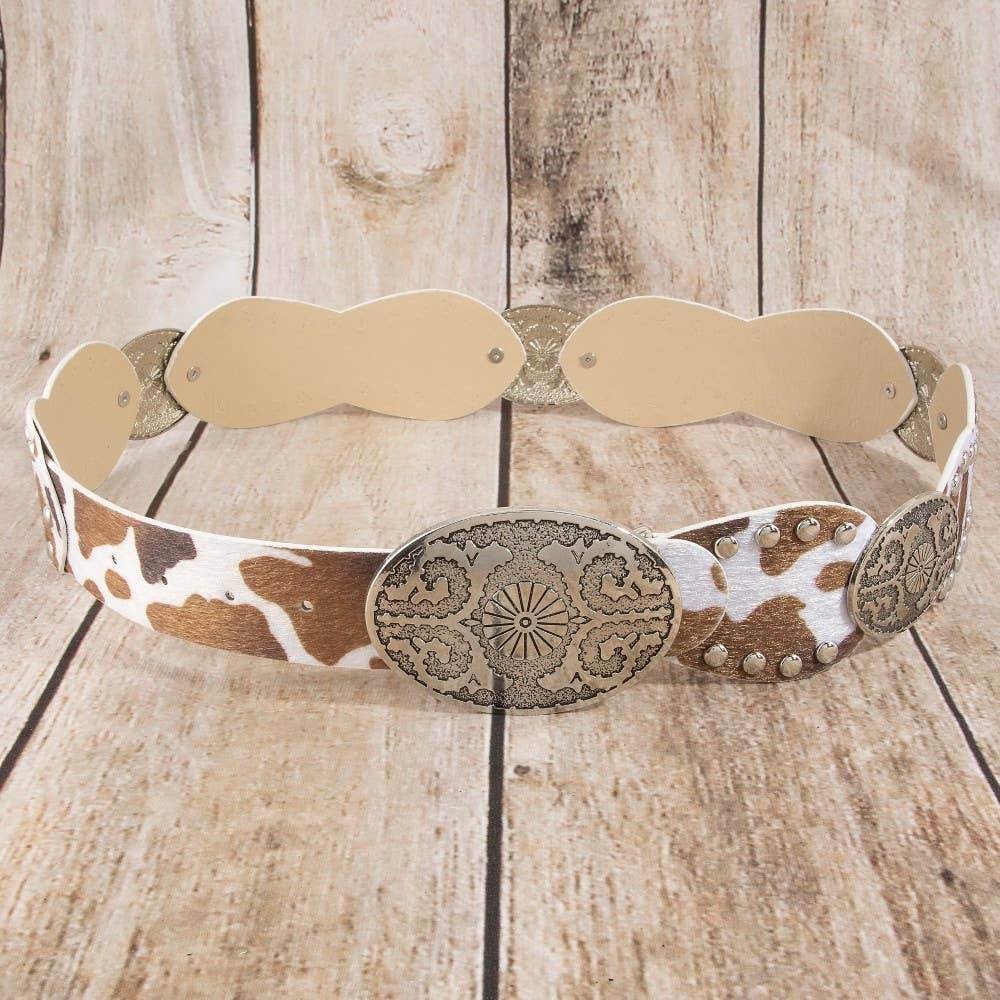 Western Concho Studded Belt