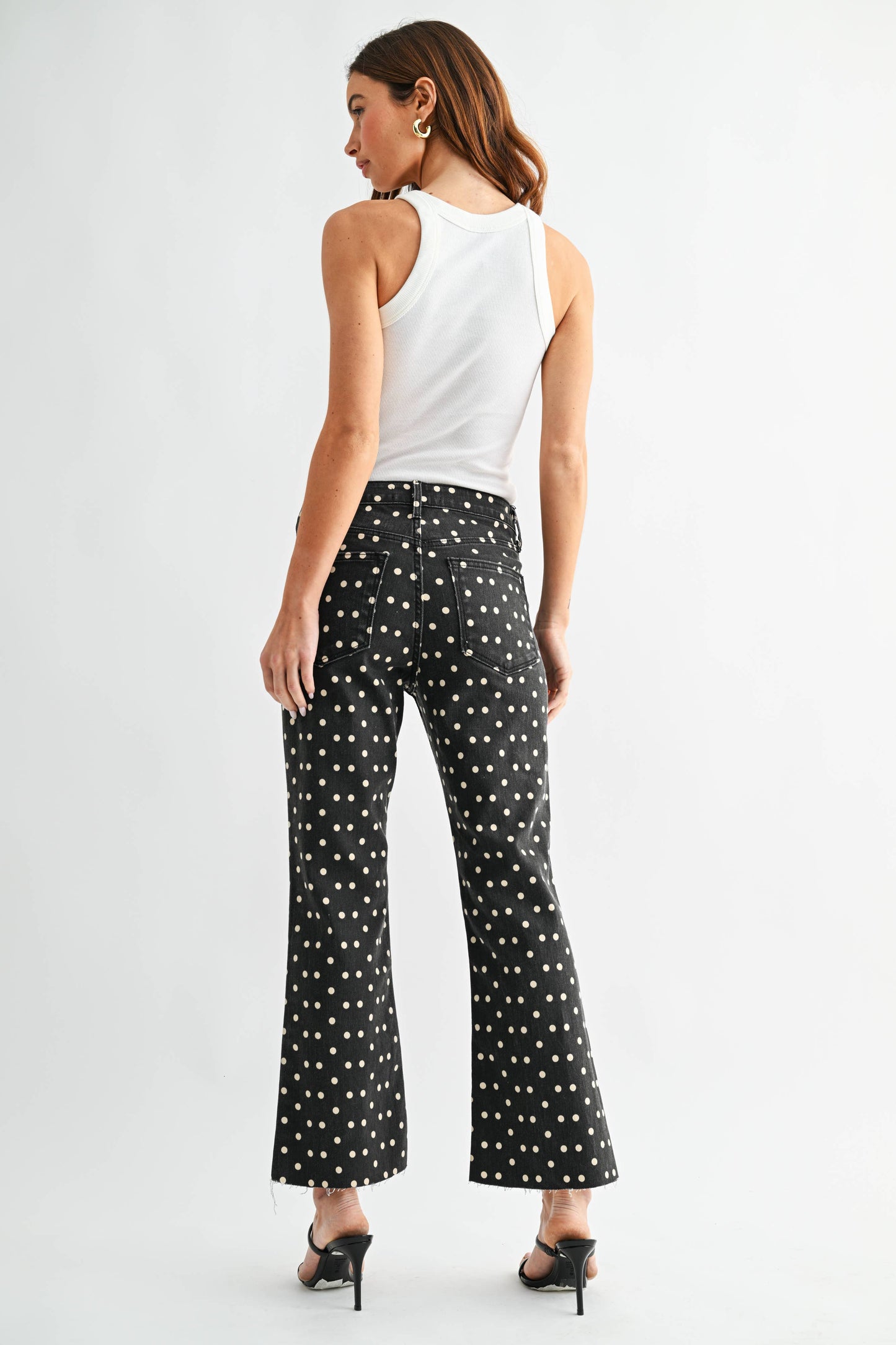 Polka Dot Crop Flare