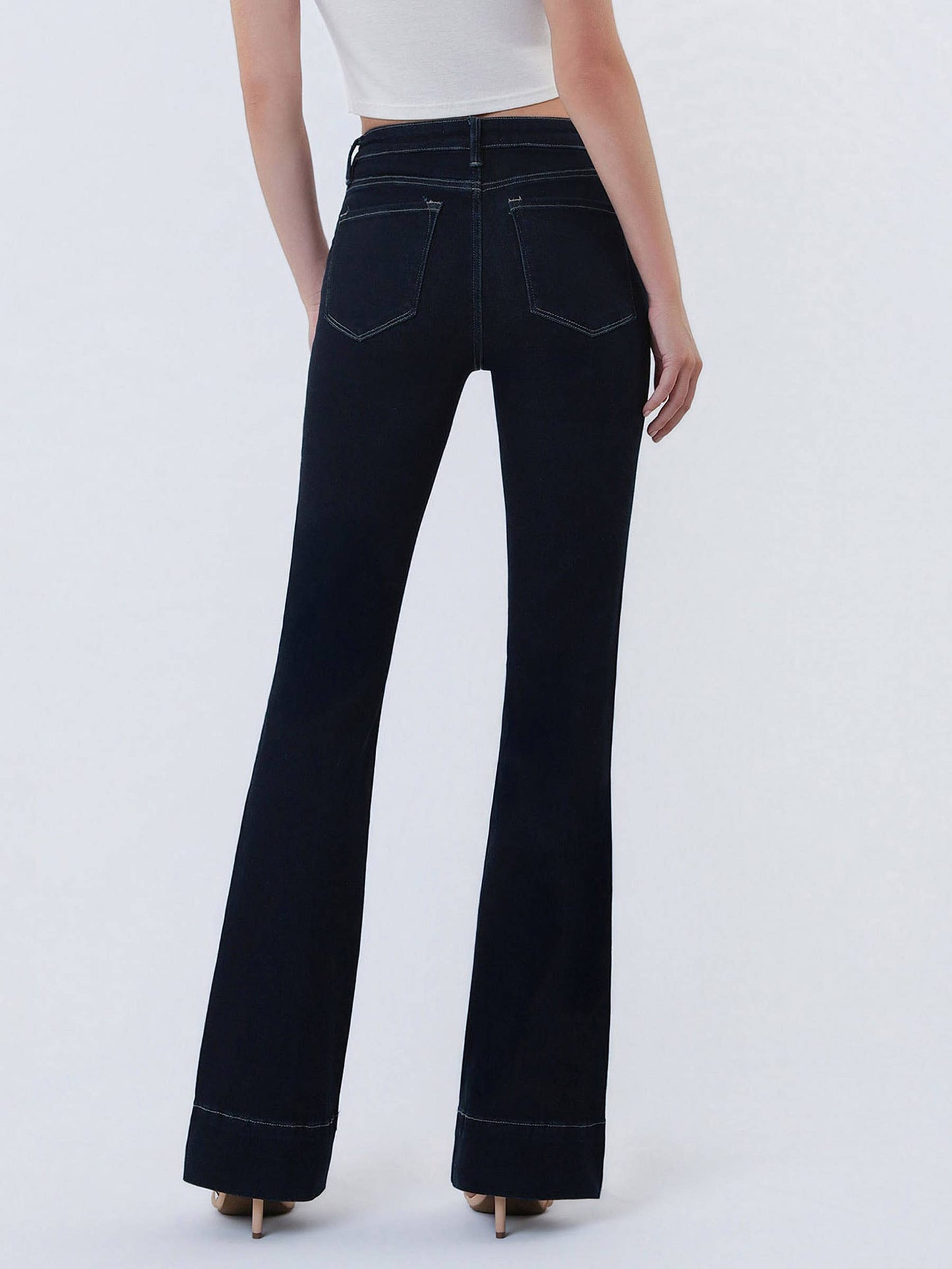 The Noelle High Rise Pintuck Bootcut