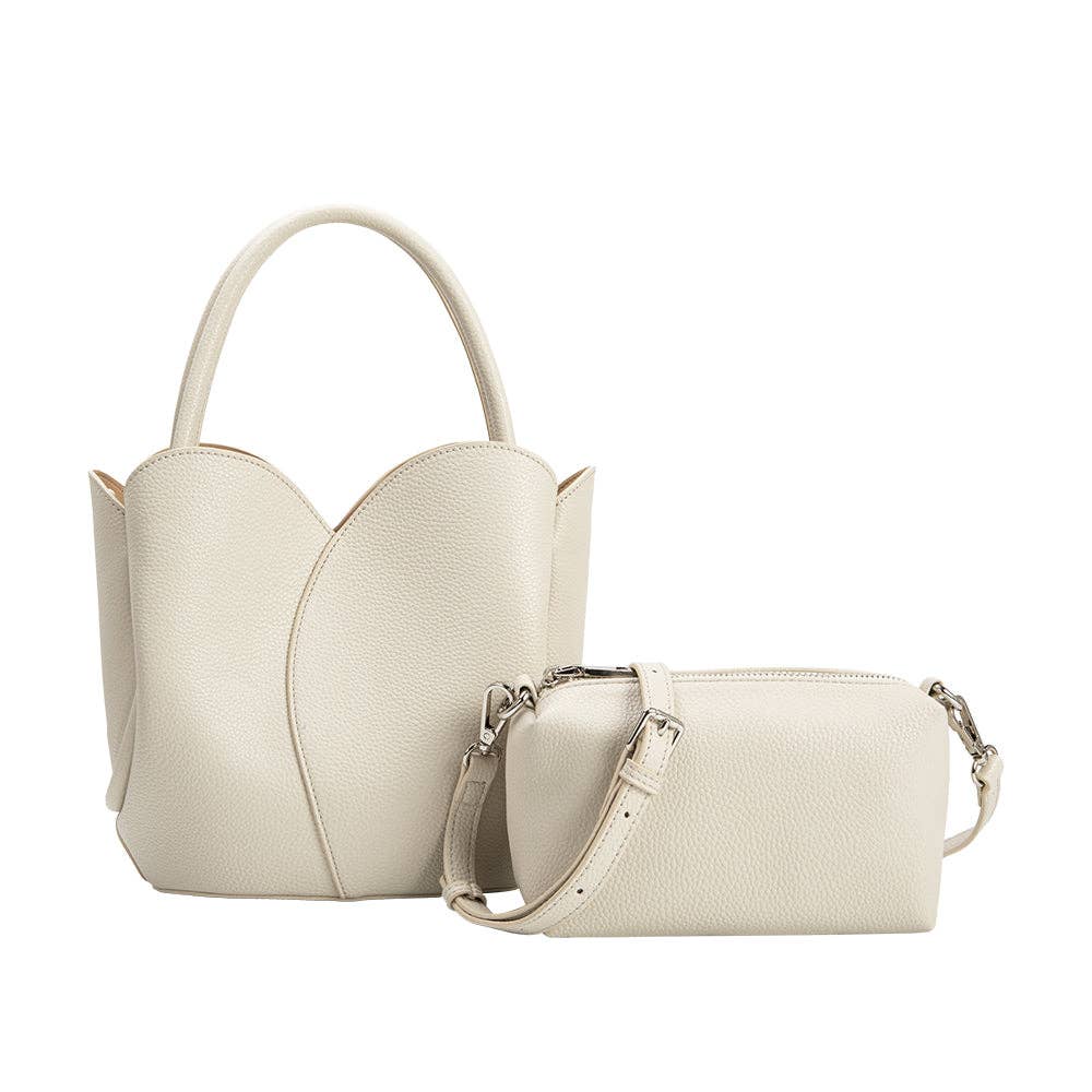 Tulip Bone Top Handle Bag