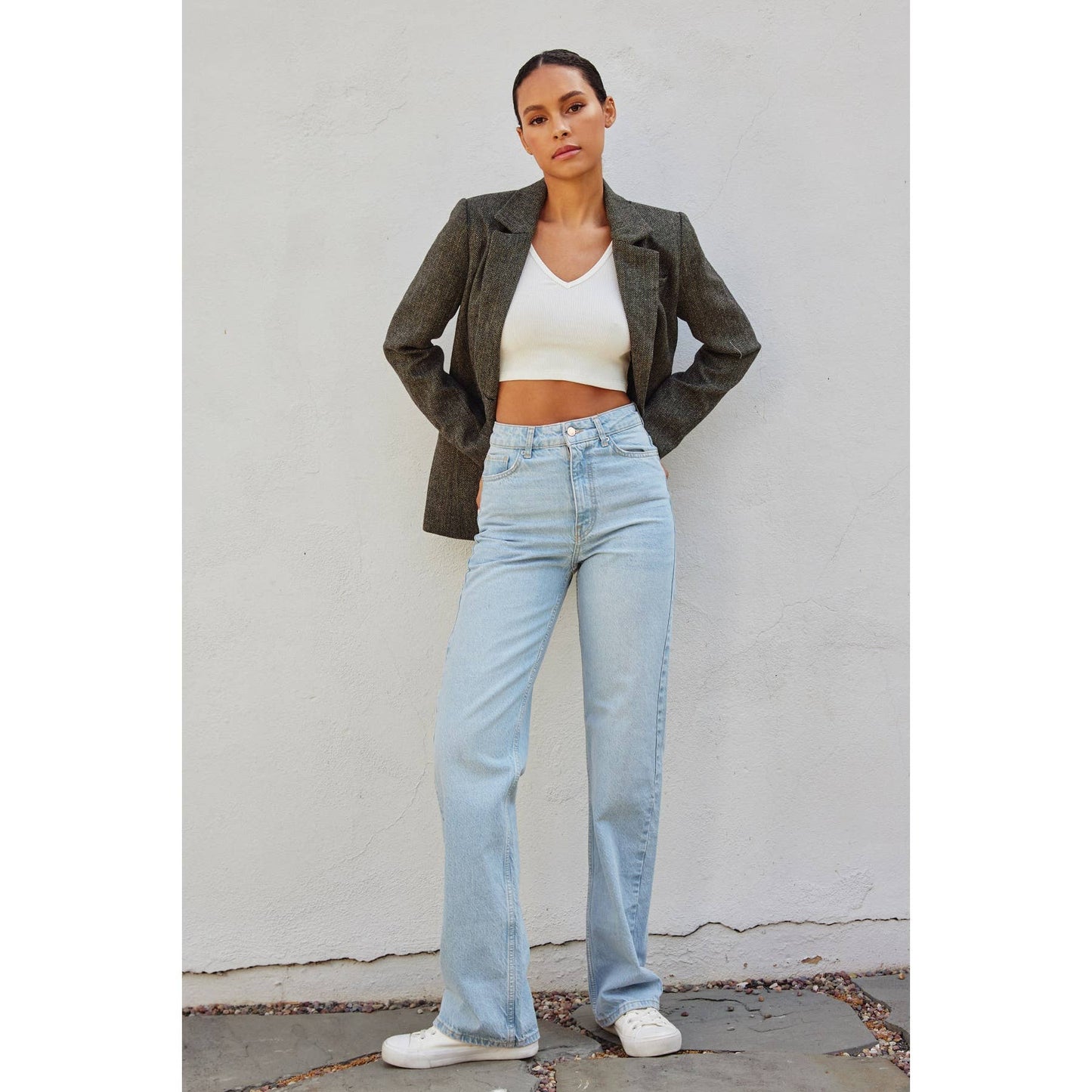 Herringbone Classic Fit Blazer