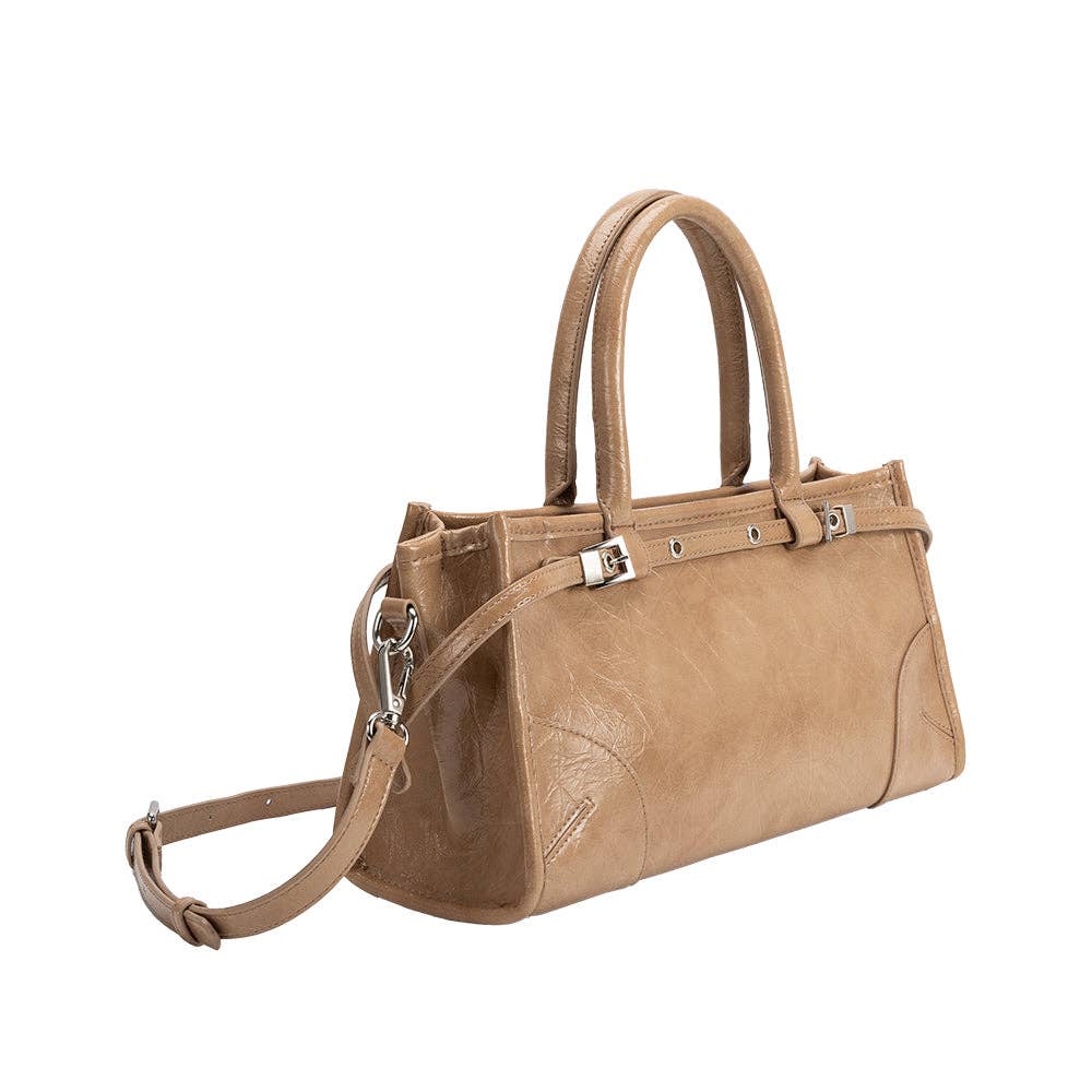 Rhonda Tan Top Handle Bag