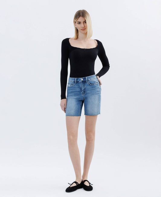 Bermuda Shorts Raw Hem